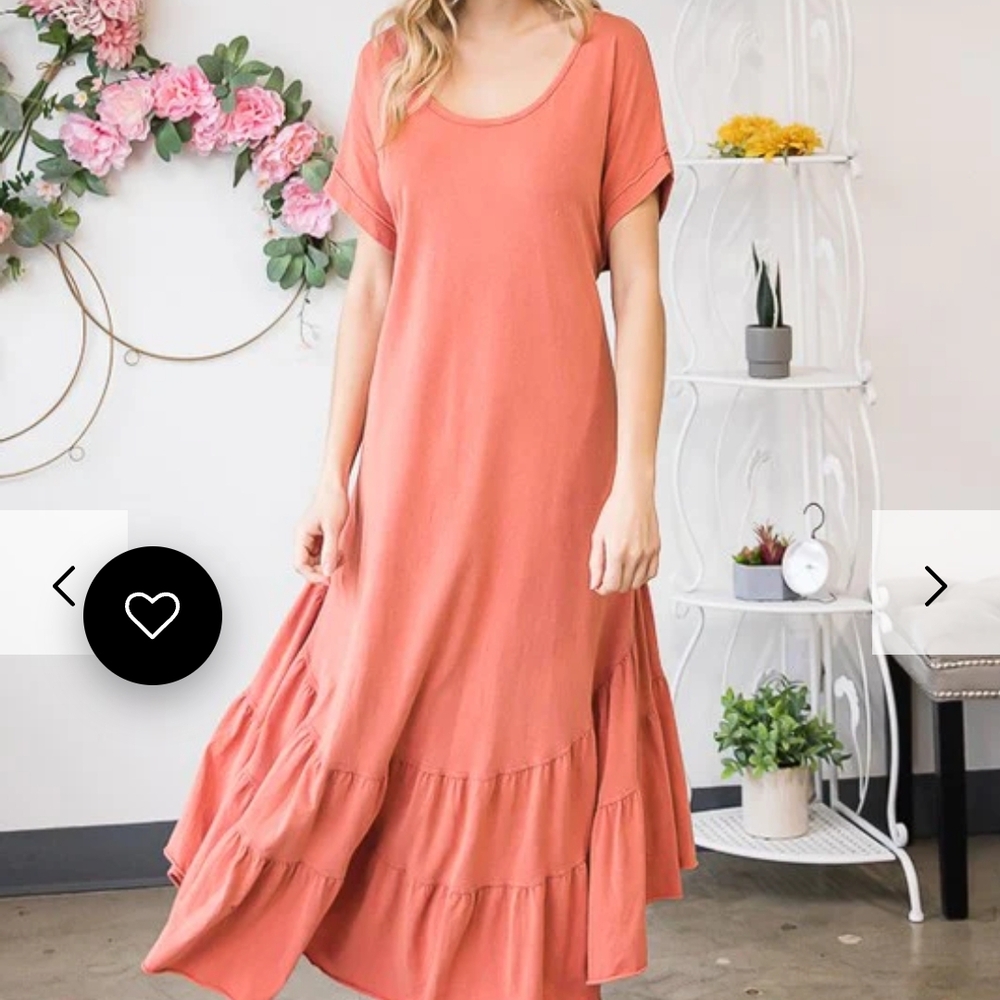 Coral Maxi Dress